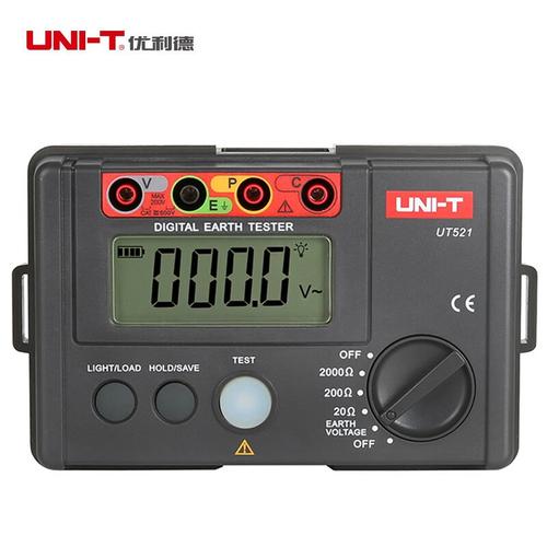 uni-t优利德接地电阻仪数字绝缘数据存储防雷电力设备 ut521